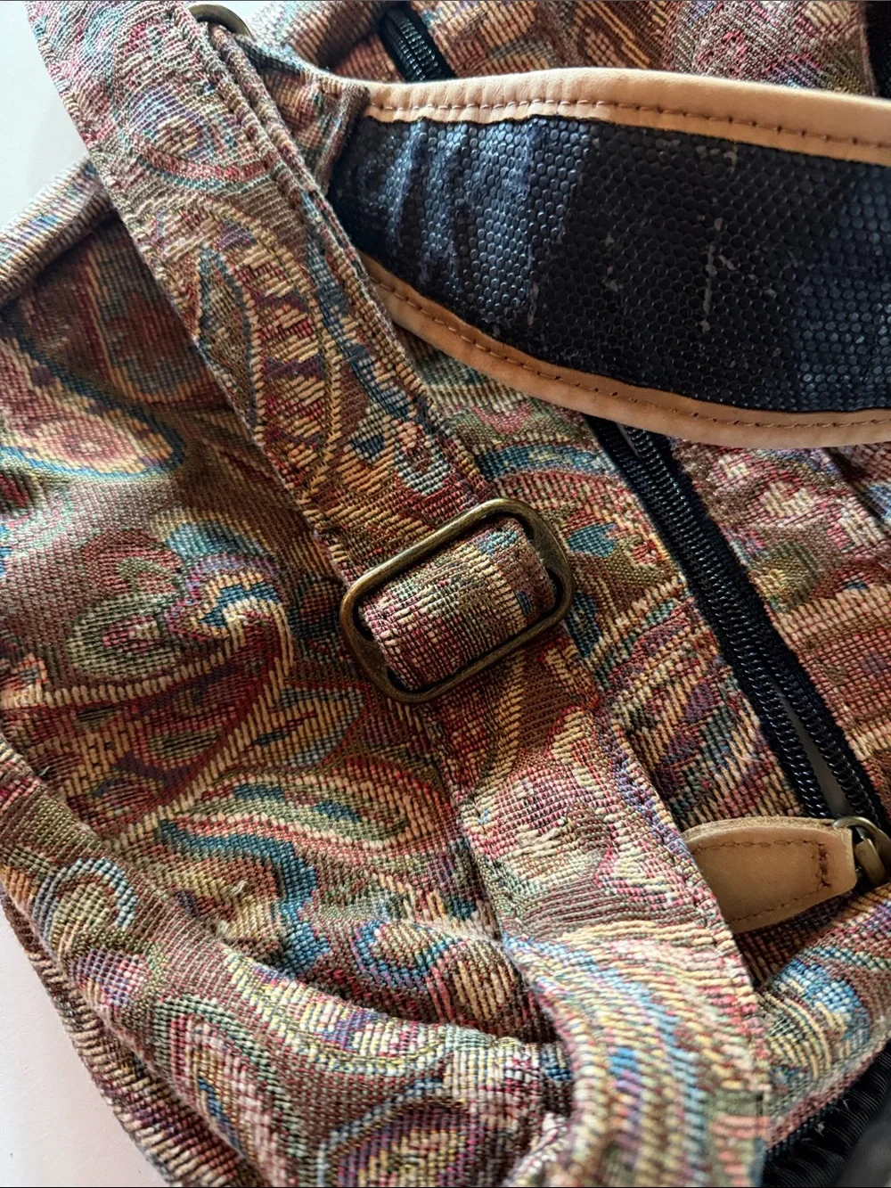 L.L. Bean Paisley Ameribag.  Vintage sling style bag.  Lots of pockets.